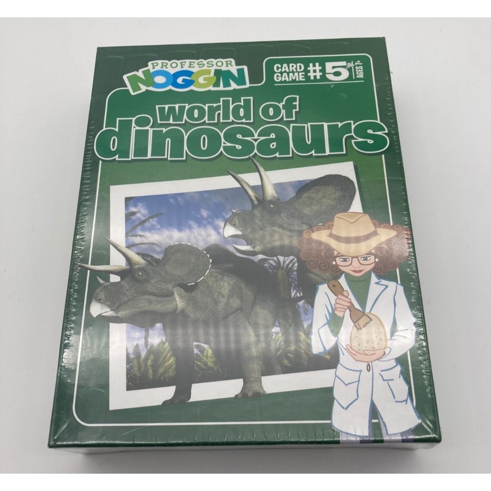 Professor Noggin World of Dinosaurs Card Game #5 - New, Sealed